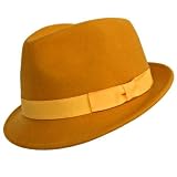 MUSTARD CLASSIC STRUCTURED WOOL FEDORA HAT 41ZKmpn1BNL. SL160 MUSTARD CLASSIC STRUCTURED WOOL FEDORA HAT