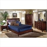 A-America Essex Cove Low-Profile Bedroom Series in Merlot Essex Cove Low-Pr ....