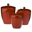 Chinon 3-pc. Canister Set - Red