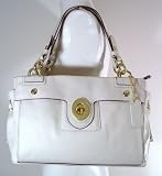 Authentic Coach Peyton Coho Leather Carryall Bag Bone White 14522
