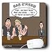 Londons Times Funny Society Cartoons - Enron Accountant at Biker Bar - Mouse Pads
