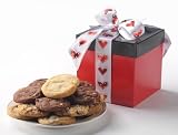 Heart Accented 32 Count Gourmet Cookie Gift by Cornerstone Cookie Gifts