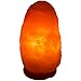 AMSkart Himalayan Crystal Salt Lamp Natural Shape with Dimmer Switch and Wooden Base, 6.5 - 7.5 Inch, 3 - 6 lbs
