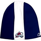 COLORADO AVALANCHE CENTER ICE KNIT BEANIE HAT TOQUE SKI CAP- CENTER STRIPE ADULT SIZE