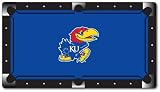 Kansas Jayhawks Billiard Cloth - 9 Foot Billiard Table Felt