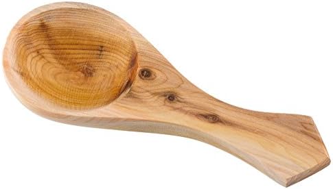 4 Pieces Set - Coffee Scoop / Measuring Spoon - Handmade from Natural Aromatic Juniper Wood - Premium Quality Wooden Kitchenware - 1/2 Tablespoon