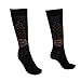 Pair of Mens Black And Orange Harley Davidson Logo Flame Socks