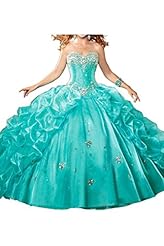  Beaded Organza Sweetheart  Ball Gown Prom Dress/Quinceanera Dress/Maxi Dress 