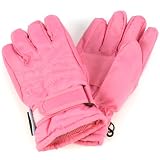 Kids 2-4 Years Winter Thinsulate 3M Waterproof Velcro Ski Snow Grip Gloves Pink