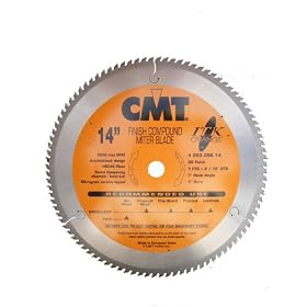 CMT 253.096.14 14 x 96 Tooth, 1 Bore, ITK, .110 Kerf, Finish Compound Miter Saw Blade by CMT