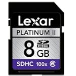 SAVE $16.04 - Lexar Platinum II 8 GB 100x SD/SDHC Flash Memory Card LSD8GBBSBNA100 $29.95