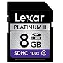 Lexar Platinum II 8 GB 100x SD/SDHC Flash Memory Card LSD8GBBSBNA100