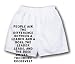 White Boxer Short with People ask the difference between a leader and a boss. The lea...