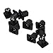 Black XLR 3pin Male Jack Panel Mount Chassis PCB Socket Connector Pack of 10
