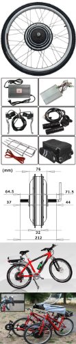 36v 500w 26 Inch Rear Wheel Electric Bicycle Motor Conversion Kit