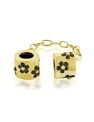 Bling Jewelry Gold Vermeil 925 Sterling Silver Safety Chain Bead Fits Pandora
