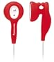 Panasonic RP-HV21-R In-Ear Earbud Heaphones with Built-in Clip (Red)