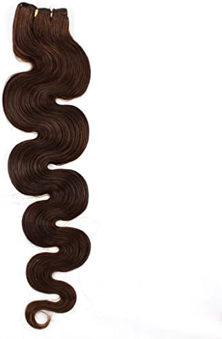 Beauty Wig World Hair 1 Boundle 18 Inch 100gr Unprocessed Brazilian Virgin Body Wave Remy Weft Human Hair Extension Color#6