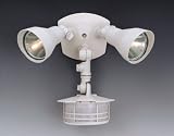 Designers Fountain - P272S-06 : 270 degree Motion Detector Twin Light