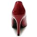 Ollio Women's Shoe Open Toe High Heel Enamel Basic Pump