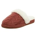 Daniel Green Women's Heidi Slipper Scuff,Brick Red,Medium