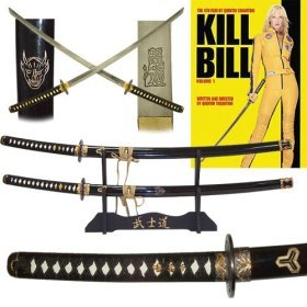 Kill Bill Hattori Hanzo Sword Set, Demon & Bride, Gold Edition