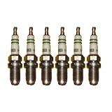 6 Piece Set of Bosch OEM Spark Plug # 0242235766 FR7KTC 7407 - Mercedes Benz #'s... by Bosch