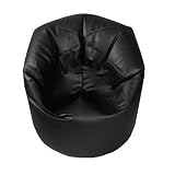 Faux Leather Beanbag Chair