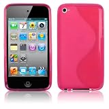 Premium – Apple Ipod Touch 4th Gen TPU Streamline Transparent Hot Pink – Faceplate – Case – Snap On – Perfect Fit Guaranteed