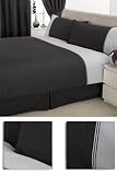 Milan Black Single Duvet Cover Set