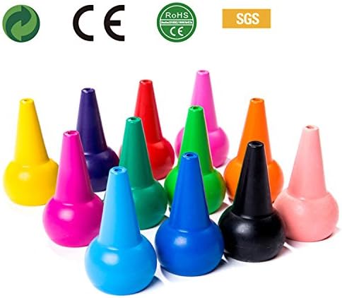 Crayonlab Finger Early Childhood Crayons EducationToys for Toddler Baby Kids Adults Washable Durable Safe Nontoxic Nonstick Easy Grip Green 12 Vibrant Color Gift Packing