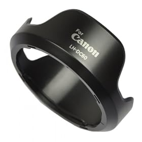 EarlyBirdSavings Lens Hood For Canon EOS PowerShot SX30 SX20 SX10 SX1 LH-DC60 Black 54mm SX40IS
