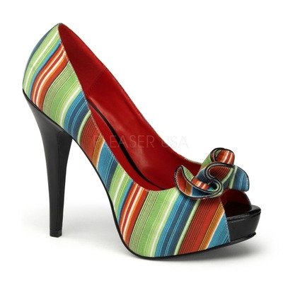 Pinup Couture LOLITA-12, 5 1/2 Inch Heel Open Toe Pump