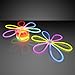 FlashingBlinkyLights Glow Stick Party Favor Pack- Bulk Glow Bracelets in Assorted Colors & Connectors to Make Glowstick Necklaces, Glow in The Dark Glasses, Earrings & More