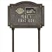 Harley Davidson VRSC Medallion Lawn Plaque in Bronze and Gold Customize: Yes