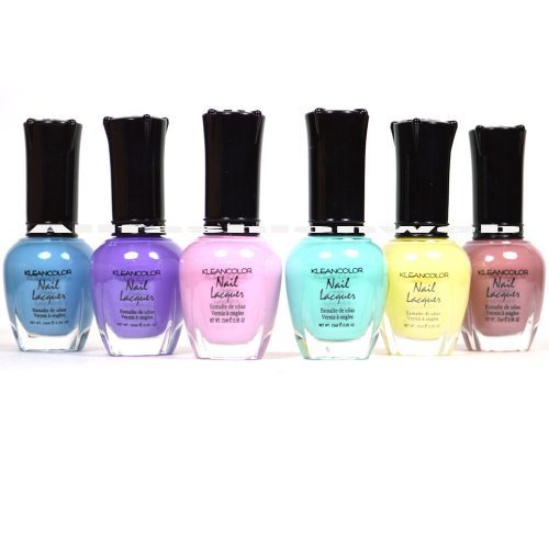 Kleancolor Nail Polish PASTEL SET! Lot of 6 Lacquer + Free Earring Gift Kleancolor Nail Polish PASTEL SET! Lot of 6 Lacquer + Free Earring Gift
