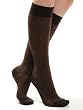 Womens Horizontal Rib Knee High Socks Cashmere blend Soxs 3 Color Options Black Brown or Purple Made in the USA