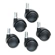Safco Hard Floor Chair Casters - 2" - Black