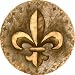 Kitchen & Housewares : THIRSTYSTONE COASTERS INTERIORS & OLD WORLD STYLES - FLEUR DE LIS