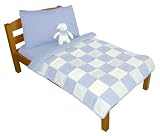 Tadpoles 100% Cotton Gingham Toddler 4 Pc. Set - BLUE