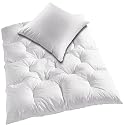 Steppbett mit Federn Daunen Bettdecke 135x200 +1x Kissen 80x80 Nr.2