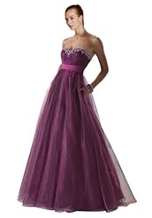 A-line Cocktail Floor Length Sweetheart Organza Lace-Up Belted Evening Dress/Prom Dress 