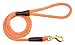 Mendota Pet Snap Leash - British-Style Braided Dog Lead, Made in The USA - Orange, 1/2 in x 6 ft - for Large Breeds