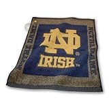 Notre Dame Fighting Irish Woven Jacquard Golf Towel Navy