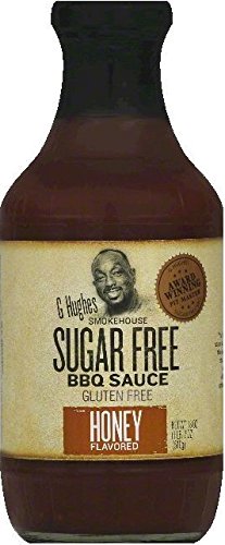 G Hughes Smokehouse Sugar Free BBQ Sauce 18oz Glass Bottle (Pack of 3) Select Flavor Below (Honey)