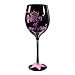 Grasslands Road Her Majesty "Queen of Everything" Crystal Embellished 20-Ounce Black Wine Glass
