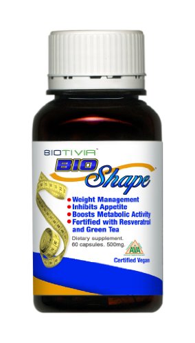 Biotivia BioShape All Natural Weight Management Supplement Capsules, 60-Count Bottle