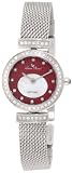 Lucien Piccard Women's 26916SSRD Diamond Accented Mesh Stainless Steel Watch
