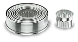 Lacor - 68070 - Boîte de 9 Découpoirs Ronds Canneles en Inox