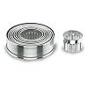 Lacor 68070 Emporte-Pi�ces Bo�te de 9 D�coupoirs Ronds Cannel�s en Inox